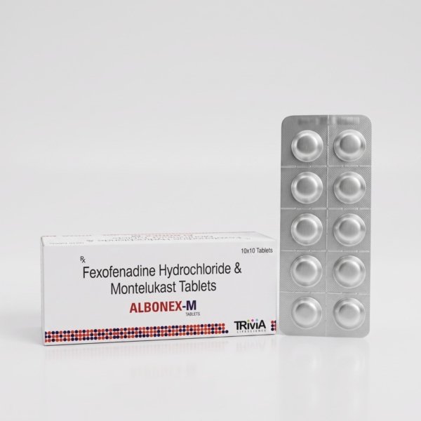 ALBONEX-M | Fexofenadine 120 mg + Montelukast 10 mg Tablets