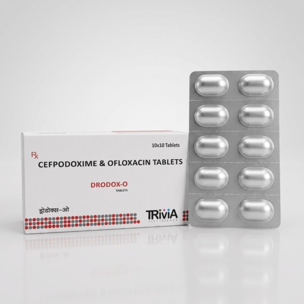 DRODOX-O Tablet | Cefpodoxime 200 mg + Ofloxacin 200 mg | Antibiotic