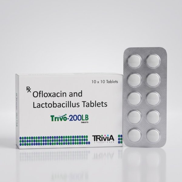 TRIVO 200 LB Tablet | Ofloxacin 200 mg + Lactic Acid Bacillus