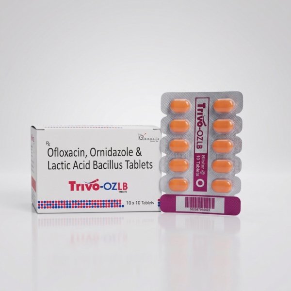 TRIVO OZ-LB Tablet | Ofloxacin 200 mg + Ornidazole 500 mg + LB